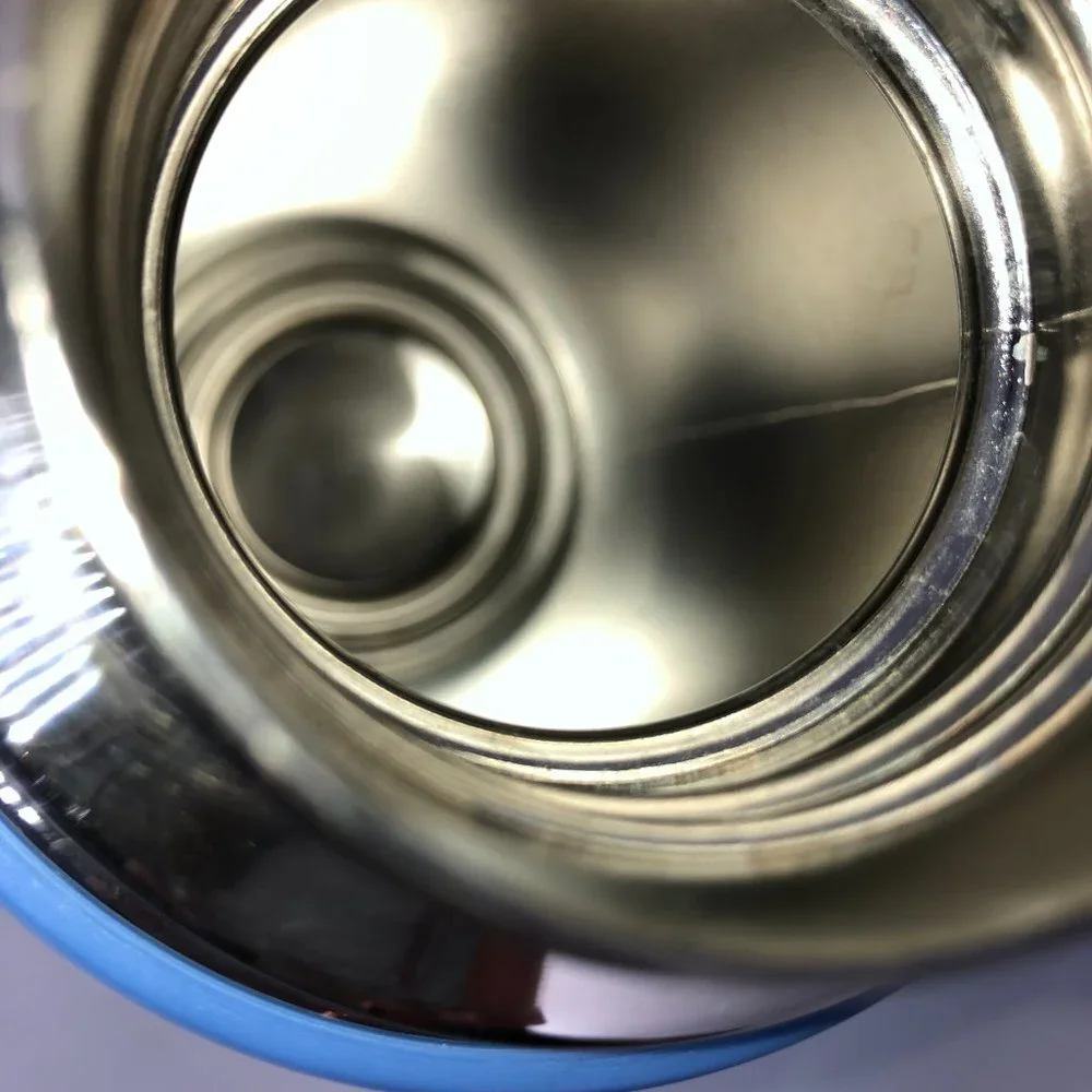 Trudeau Vacuum Insulated 12 HR Thermos‎ Stainless Steel & Blue